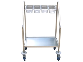 עגלה סכום ומגשים ל-4 תבנית 1/4 (מתאים לכל הגבהים)-BMC