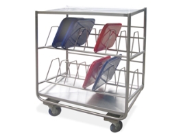 עגלה נירוסטה לייבוש מגשי אוכל 93/55 גובה 130 ס"מ B-M