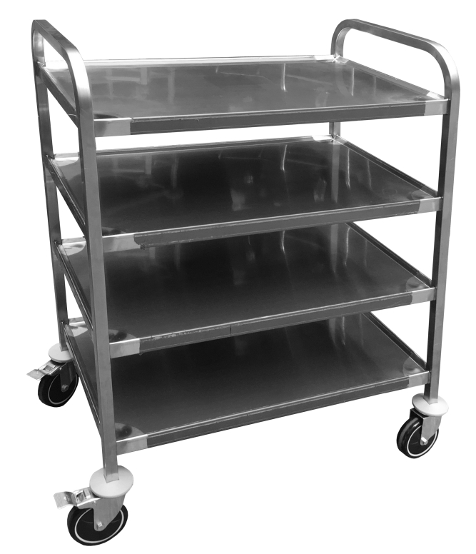 עגלה נירוסטה 4 קומות מדף 53/83 גובה 105 ס"מ- BMC 3