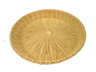 סלסלה ללחם מחוזקת דמויי קש בהיר עגול 36 גובה 6 ס"מ  WBS1036 3