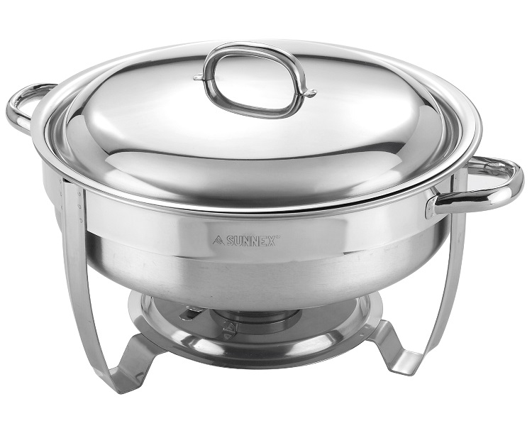 שפינג דיש עגול  ECONOMY נירוסטה 35 ס"מ 5 ליטר