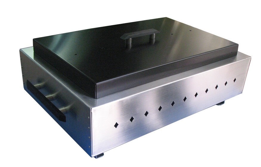 שפינג מלבני "אליה" 1/2  נירוסטה מכסה וידיות בצבע שחור  1/2-6.5 (GAL-1.20 MM 3