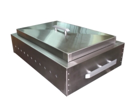 שפינג מלבני "אליה" 1/2 נירוסטה+מכסה נירוסטה 1/2-6.5 - ST-304-1.20 MM