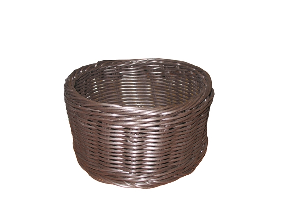 סלסלה ללחם מחוזקת דמויי קש חום כהה עגול 15 גובה 16 ס"מ  BD15X16-508 3