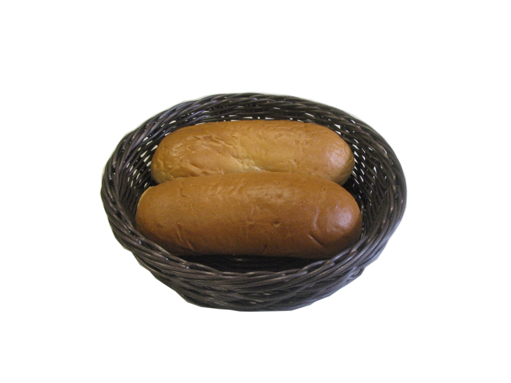 סלסלה ללחם מחוזקת דמויי קש חום כהה עגול 24 גובה 10.50 ס"מ  BD24X10-508 3