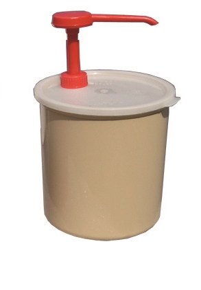 מיכל אחסון(קרלייל 030201)+משאבה 2.4 ליטר בז 3