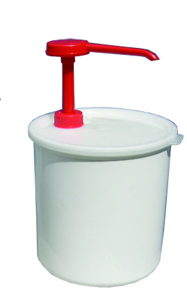 מיכל אחסון(קרלייל 030206)+משאבה 2.4 ליטר לבן 3