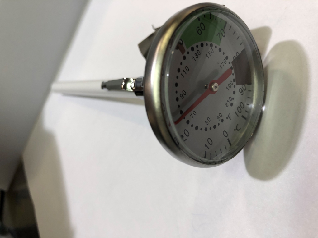 מד טמפרטורה להקצפה/קפוצ'ינו/חלב נירוסטה 3