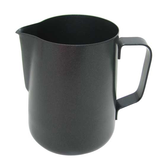 כד הקצפה נירוסטה ישר שחור 0.6 ליטר emilio 3