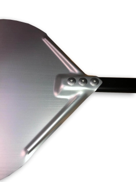 כף פיצה מלבן 35/40 אלומניום אנודייז ידית אלומ' שחורה אורך כללי 150 ס"מ BMETAL 7