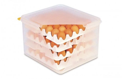 תבנית פוליפרופילן 2/3/200 +8 תבניות לביצים עם מכסה אטום ARAVEN 3