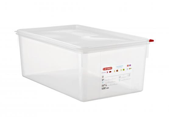 תבנית פוליפרופילן 2/3/200 עם מכסה אטום 19 ליטר ARAVEN 1/6 3