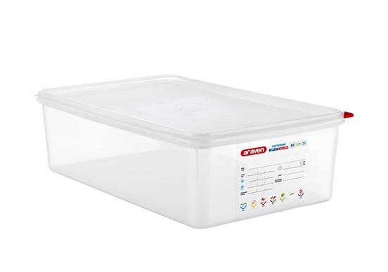 תבנית פוליפרופילן 1/1/150  20.5 ליטר+מכסה אטום ARAVEN 3