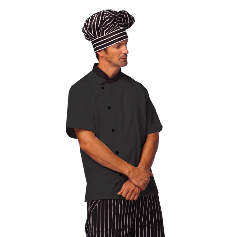 ז'קט שף רסטו שחור קצר warker XXL 3