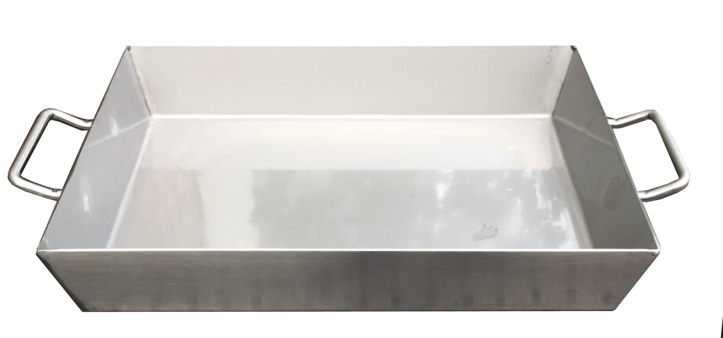 רוסטר נירוסטה משופע מרותך 2 מ"מ דופן ישרה מרותך ומלוטש 40*30 ג' 6 ס"מ ( st-304-2.00 +pvc ) ללא יד 3