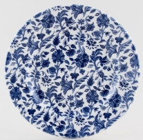 צלחת 26 ס"מ פרח רטרו כחול CHURCHILL ANTIQUE FLORAL