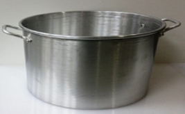 סיר אלומיניום קוטר 44 נמוך 40 ליטר (ג-26.5 ס"מ) + מכסה תוצרת הארץ