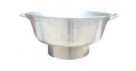 מסננת רגל אלומיניום 48 ס"מ (כולל טבעת בתחתית בגובה 10 ס"מ)