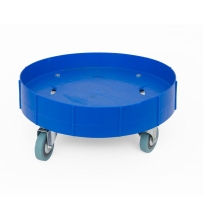 עגלת פלסטיק כחולה לפח 76 ליטר(2516)