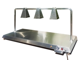 "נטו"-משטח חימום נירוסטה 132/54 כולל עמוד מרכזי ל 3 מנורות מפסק ונורות ונעילת שבת "נטו"