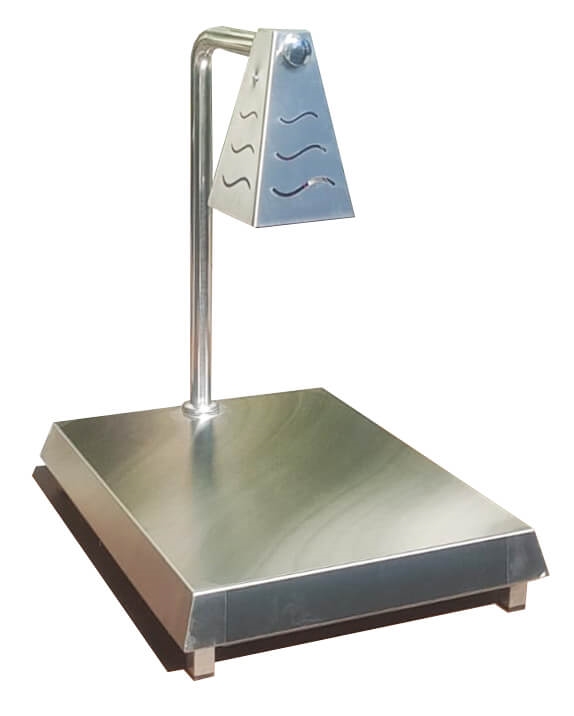 "נטו"-משטח חימום נירוסטה 43/43 כולל זרוע מפסק ונורה מרובעת ונעילת שבת "נטו" 3