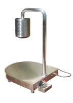 "נטו"-משטח חימום נירוסטה מעוגל קוטר 43 ס"מ כולל זרוע ומנורה עגולה כולל סימרסטט ונעילת שבת נטו E