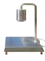 משטח חימום נירוסטה 47/50 כולל זרוע מפסק ומנורה עגולה  כולל סימרסטט וכיסוי למפסק