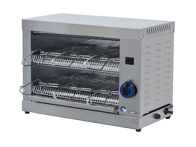 "נטו"-תנור/טוסטר/סלמנדרה מקצועית 2 תאים איטליה marinox "נטו" 3
