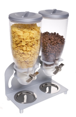 דיספנסר לקורנפלקס ברזל שחור זוגי 3