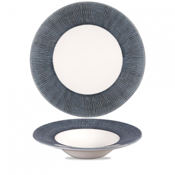 צלחת פסטה 28 ס"מ כחול מוברש CHURCHILL Bamboo Spinwash Mist 3