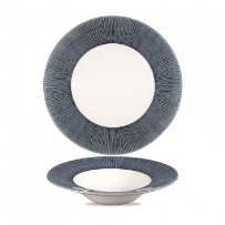 צלחת פסטה 24 ס"מ כחול מוברש CHURCHILL Bamboo Spinwash Mist