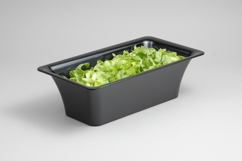 גסטרונום סלים 1/3 מלמין שחור גובה 10  EFAY 5