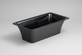 גסטרונום סלים 1/3 מלמין שחור גובה 10  EFAY