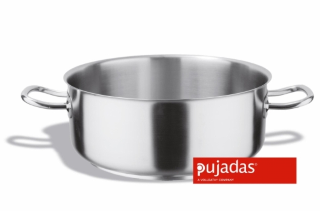 סיר נירוסטה נמוך 45 גובה 17 ס"מ 27 ליטר PUJADAS INOX PRO 3