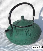 קומקום תה 1.5 ליטר יציקה ירוק  ציפוי אמייל פנימי D-1.5L/9903