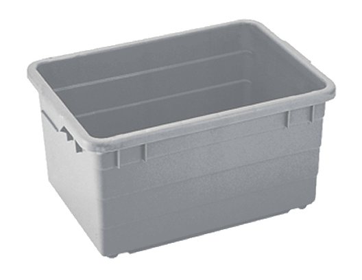 מיכל 130 ליטר אפור 77/55/42 3