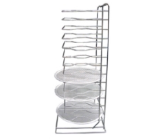 מעמד מגשי פיצה ברזל ל 11 מגשי פיצה מרחק בין מחזיק למחזיק 5  ס"מ (גובה כללי 70 ס"מ