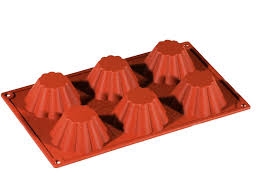 תבנית סיליקון בריוש 60/40 24 שקעים 7.9/3.5 ס"מ PAVONI(תואם 170660) 3