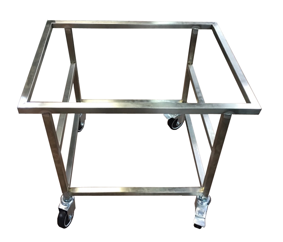 עגלה נירוסטה "מסגרת עליונה"  למיכל 130 ליטר  B-M  st-304  (מסופק ללא מיכל) 3