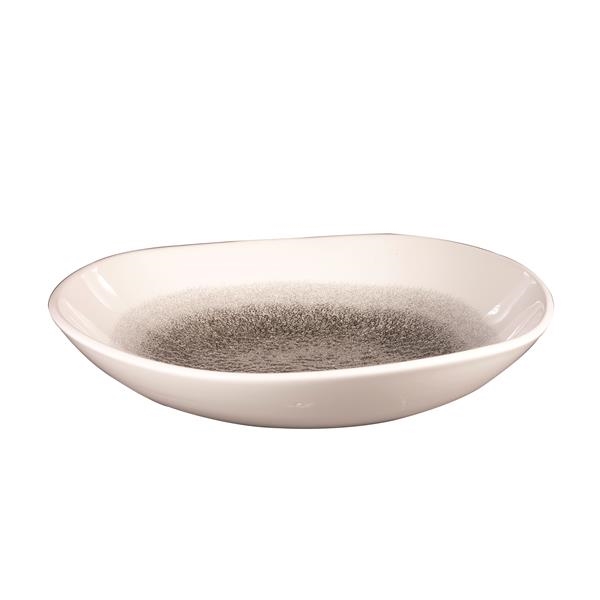 צלחת עמוקה 25 ס"מ ללא שולים צדף  CHURCHILL QUARTZ BLACK ISLA 3