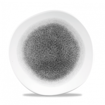 צלחת 26 ס"מ אסימטרי שחור CHURCHILL RAKU BLACK 3