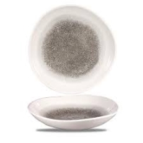 קערה 25 ס"מ אסימטרי שחור CHURCHILL RAKU BLACK