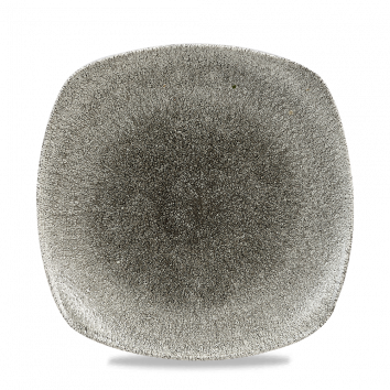 צלחת מרובע 25 ס"מ(10)שחור CHURCHILL RAKU BLACK 3