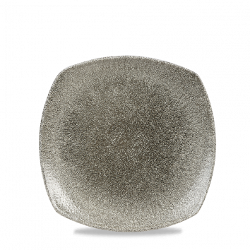 צלחת מרובע 21 ס"מ(8.1/2) שחור CHURCHILL RAKU BLACK 3