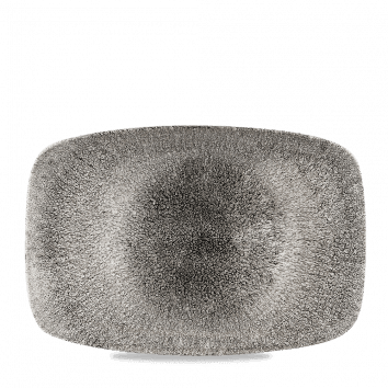 פלטה מלבנית רחבה 35/24 ס"מ שחור CHURCHILL RAKU BLACK 3