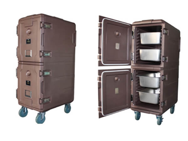 טרמופורט כפול+גלגלים ומד טמפרטורה  חום אבזמי נירוסטה ל 10 תבניות 1/1/65 SCC ( לשלוח מורכב ) 3