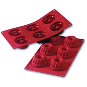 תבנית סיליקון קוגלהוף 6 שקעים SILIKOMART(תואםFR046) 3