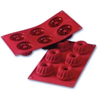 תבנית סיליקון קוגלהוף 6 שקעים SILIKOMART(תואםFR046)