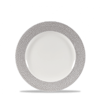 צלחת 27.6 ס"מ שוליים אפור צדף  CHURCHILL Spinwash Shale Grey isla