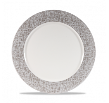 צלחת 31.6 ס"מ שוליים צדף(12) אפור CHURCHILL Spinwash Shale Grey 3